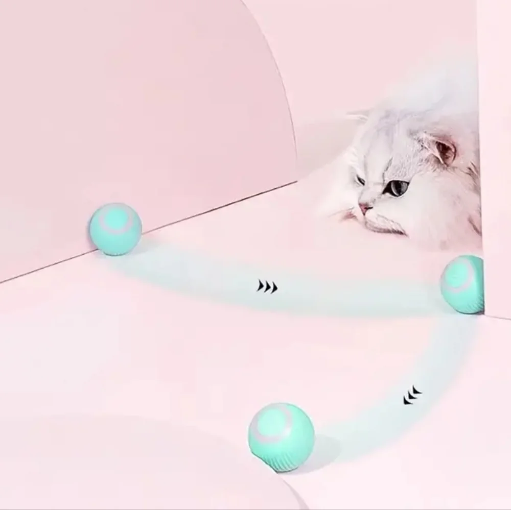 Rolling Rechargeable blinking spinning chase ball